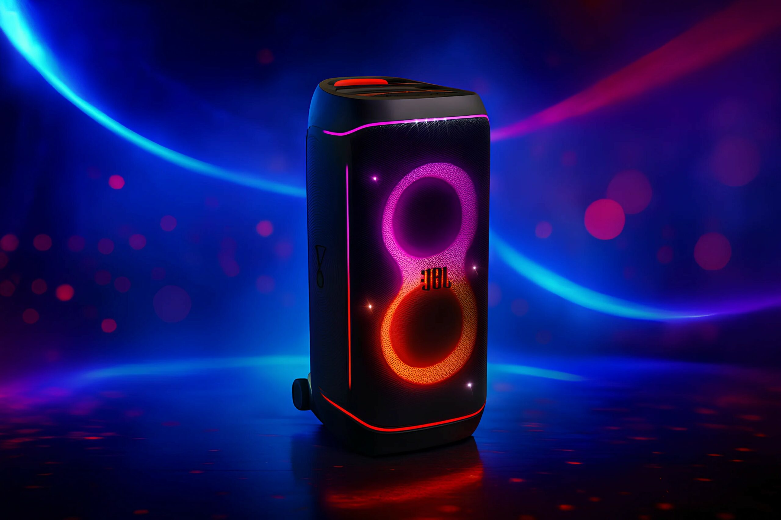 JBL PartyBox 720: 800 W festhøyttaler med 360° lysshow, doble batterier og konsertlyd
