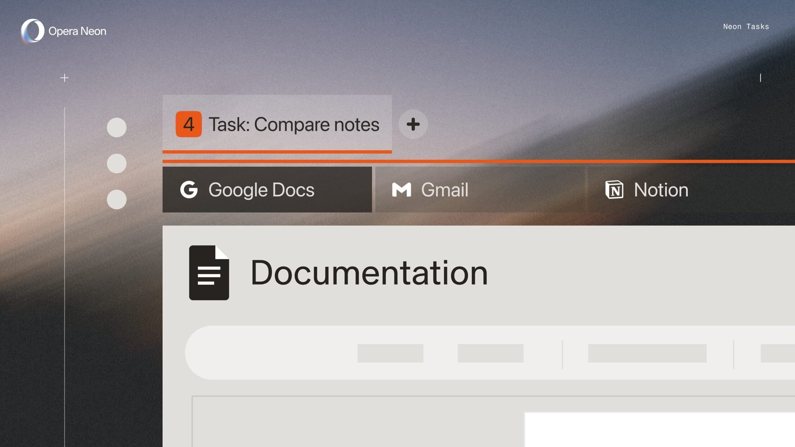 For eksempel er en av funksjonene i den nye nettleseren oppgaveverktøyet. Selskapet oppga at brukere noen ganger må bruke flere nettsteder, dokumenter, AI-drevne chatter og søkemotorer samtidig for å fullføre en oppgave, men dette verktøyet lar brukere opprette autonome arbeidsområder med kontekstuell bevissthet. - HarDet For eksempel er en av funksjonene i den nye nettleseren oppgaveverktøyet. Selskapet oppga at brukere noen ganger må bruke flere nettsteder, dokumenter, AI-drevne chatter og søkemotorer samtidig for å fullføre en oppgave, men dette verktøyet lar brukere opprette autonome arbeidsområder med kontekstuell bevissthet.