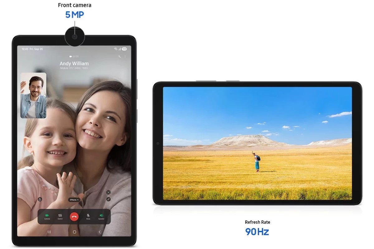 Blant forbedringene er økt skjermoppdateringsfrekvens og et forbedret frontkamera. Resten av utstyret er uendret.