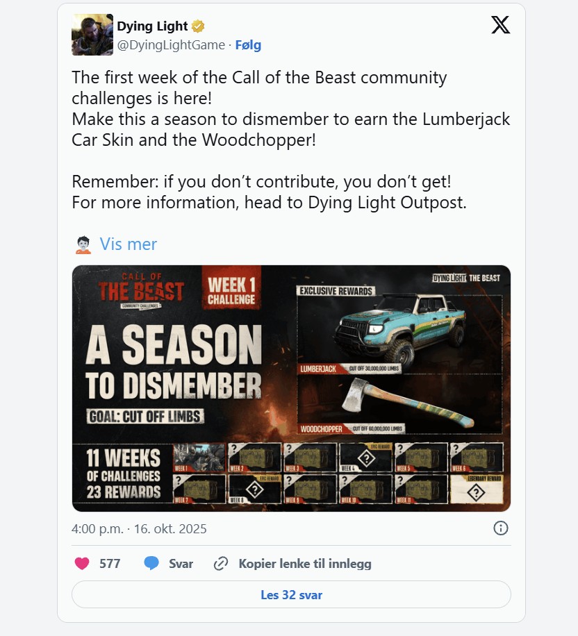 Oppdateringene starter i dag, 16. oktober, og varer til 7. januar. - HarDet Oppdateringene starter i dag, 16. oktober, og varer til 7. januar.