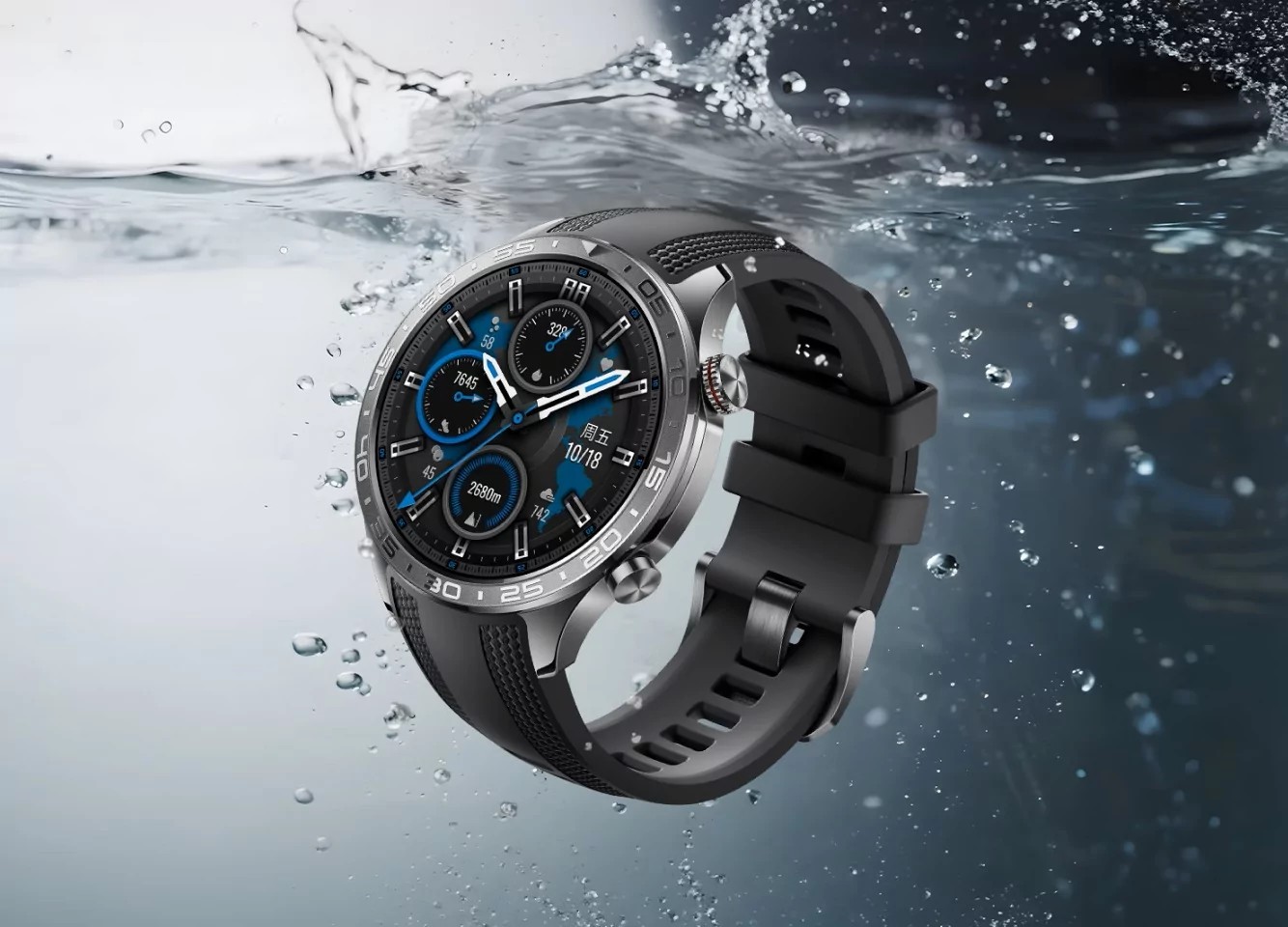 Klokken har en 1,5-tommers AMOLED-skjerm med en oppløsning på 466 x 466 piksler og en maksimal lysstyrke på 3000 nits - HarDet Klokken har en 1,5-tommers AMOLED-skjerm med en oppløsning på 466 x 466 piksler og en maksimal lysstyrke på 3000 nits