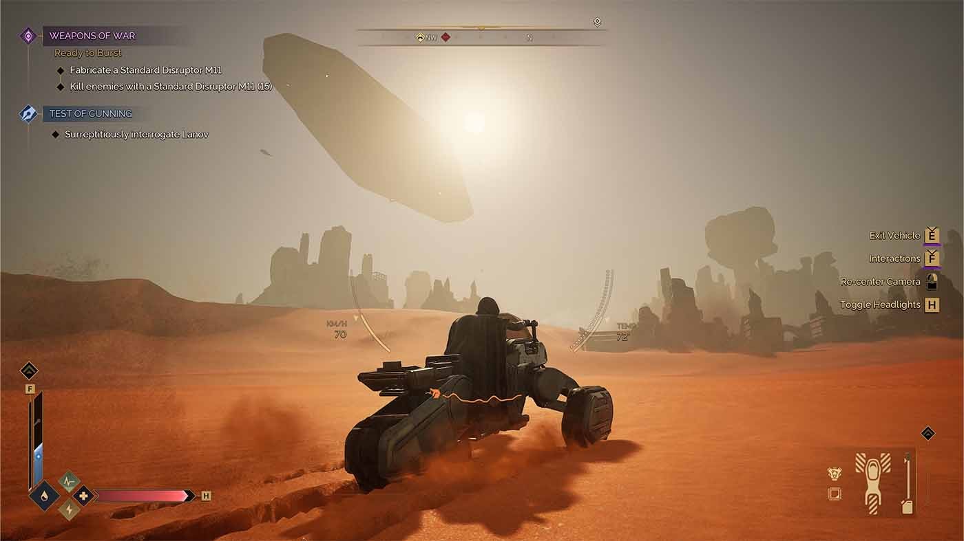 Dune: Awakening tilbyr mange kjøretøy, noe som gjør livet på Arrakis mye enklere.