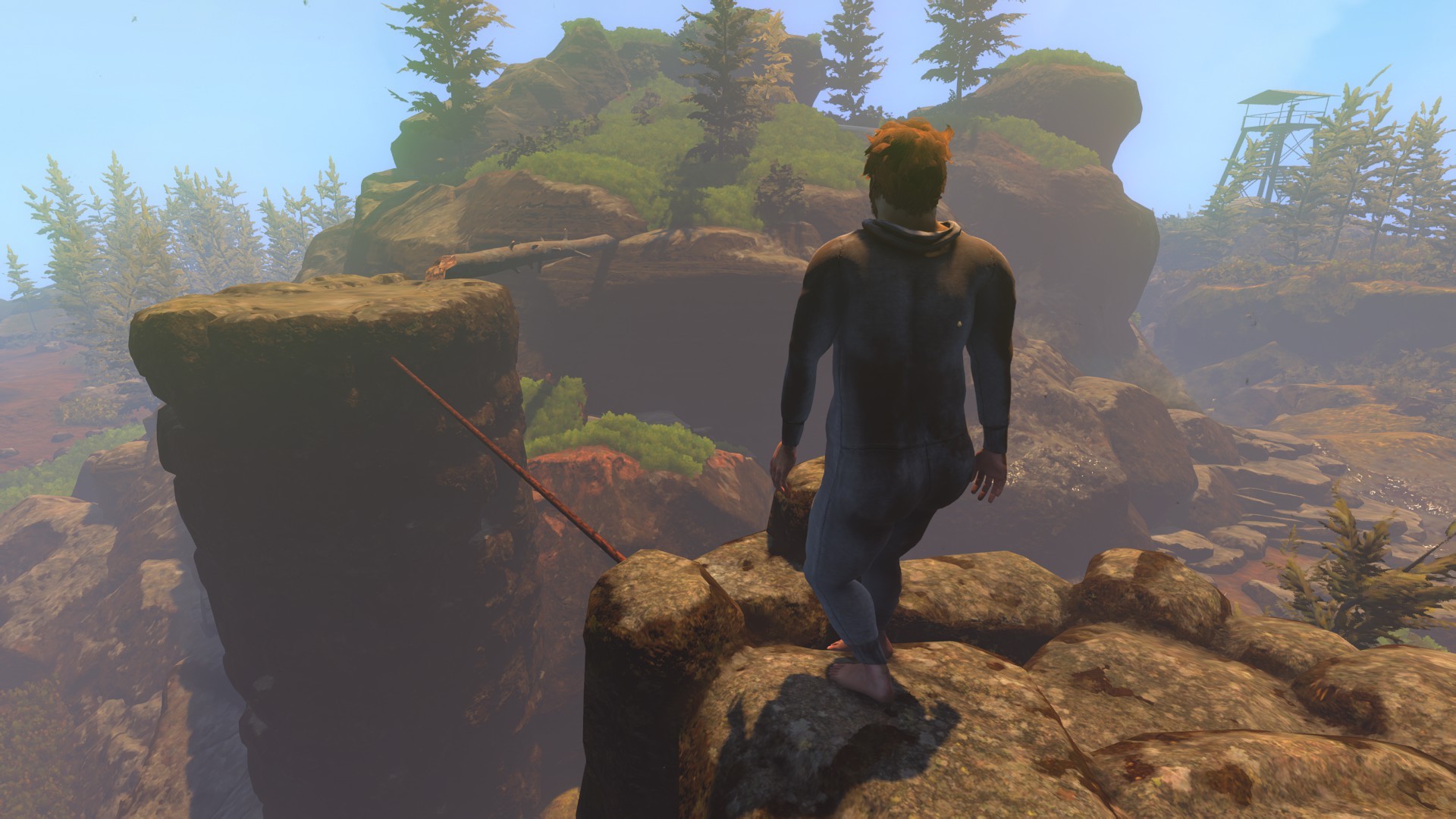 Hvert steg er en kamp mot fysikken, tyngdekraften og dine egne nerver. Du faller, banner, ler – og finner plutselig ro midt i kaoset. - HarDet Hvert steg er en kamp mot fysikken, tyngdekraften og dine egne nerver. Du faller, banner, ler – og finner plutselig ro midt i kaoset.