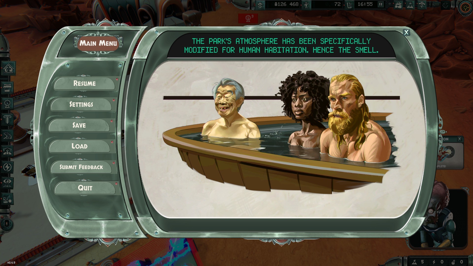 Lydsporet minner om science fiction fra 1950-tallet, med fanfarer, alarmer og elektroniske hyling. - HarDet Lydsporet minner om science fiction fra 1950-tallet, med fanfarer, alarmer og elektroniske hyling.